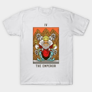 Emperor - Mystical Medleys - Vintage Cartoon Tarot (White) T-Shirt